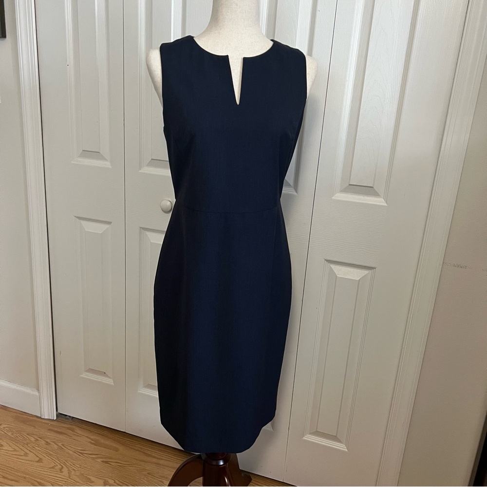 NWT Ann Taylor Midnight Blue Midi Dress Size 4
